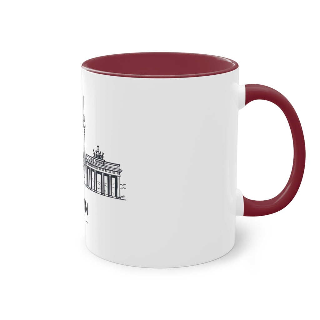 Berlin Skyline Kaffeetasse — zweifarbig, 325ml Reisesouvenir