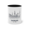 Hamburg Skyline Kaffeetasse – Zweifarbig 11oz Reise-Souvenir