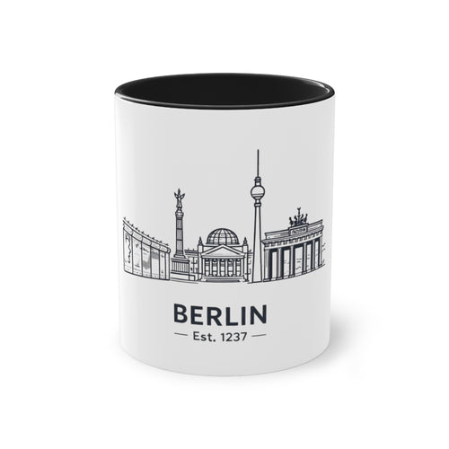 Berlin Skyline Kaffeetasse — zweifarbig, 325ml Reisesouvenir