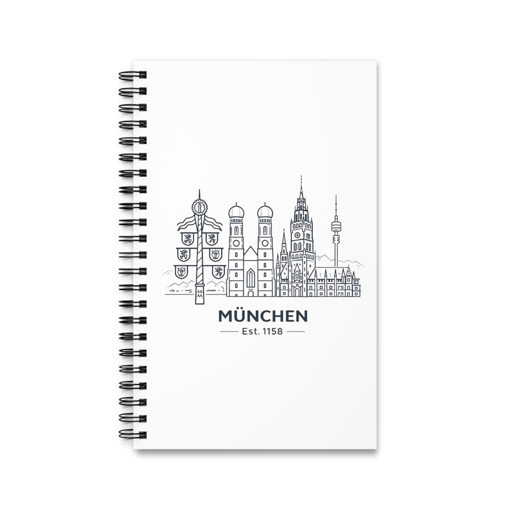 München Skyline Spiral-Notizbuch