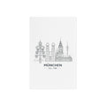 München Skyline Acryl-Schild mit Holzständer