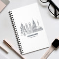 München Skyline Spiral-Notizbuch