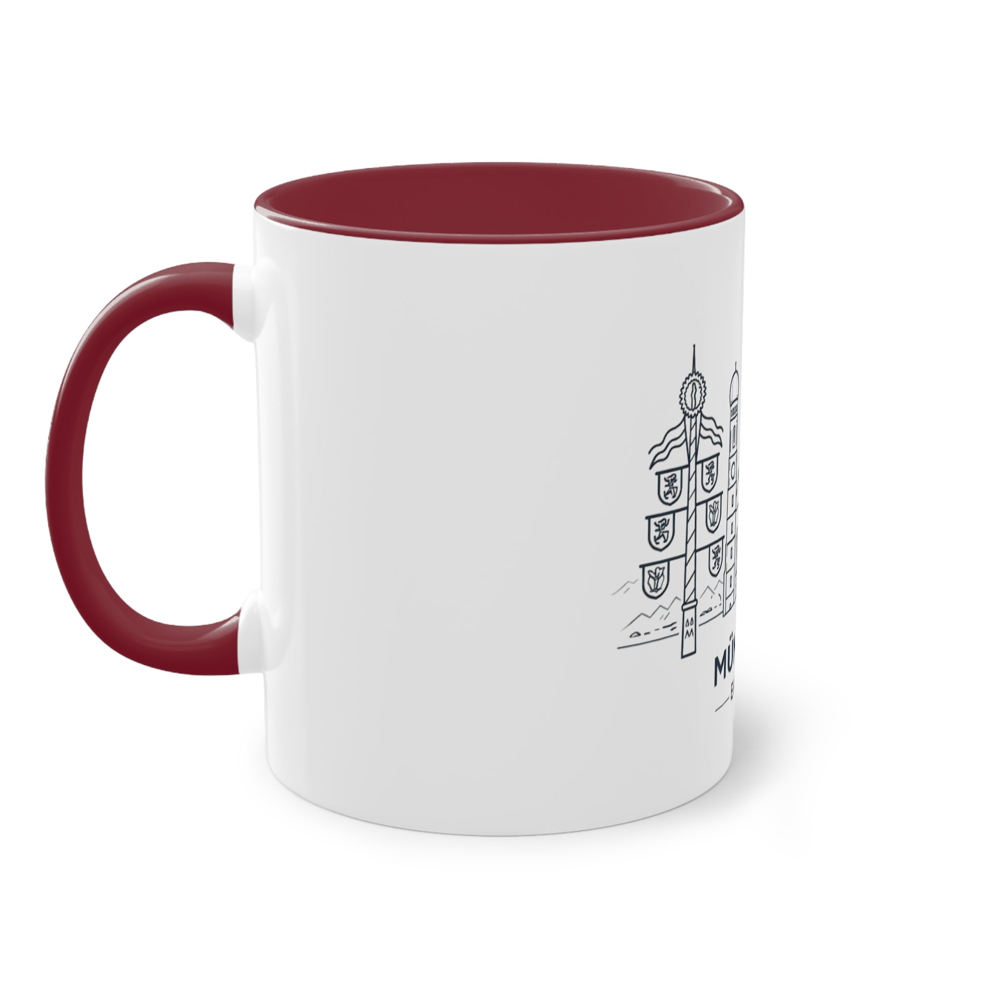 München Skyline Kaffeetasse — Zweifarbig 325ml Reise-Souvenir