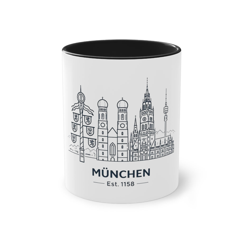 München Skyline Kaffeetasse — Zweifarbig 325ml Reise-Souvenir
