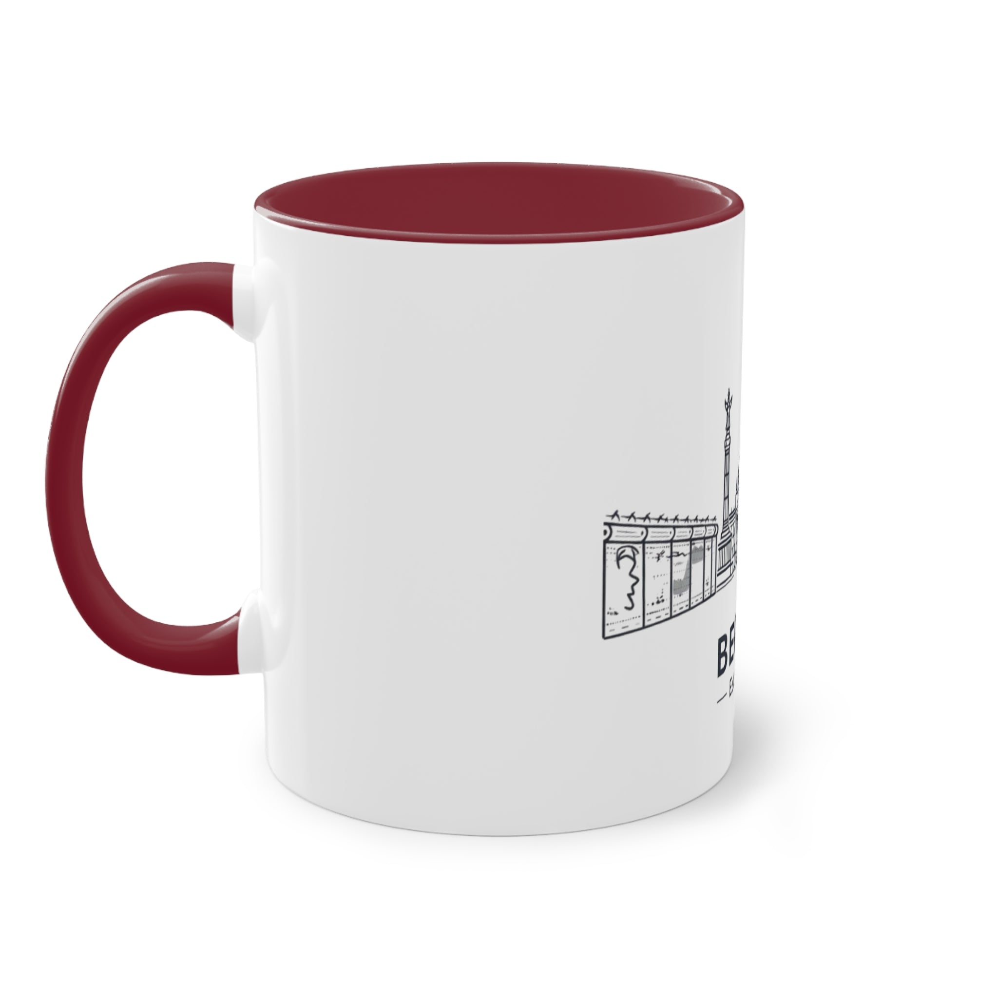 Berlin Skyline Kaffeetasse — zweifarbig, 325ml Reisesouvenir