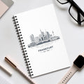 Frankfurt Skyline Spiral-Notizbuch