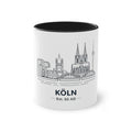 Köln Skyline Kaffeetasse — Zweifarbig 330ml Reise-Souvenir